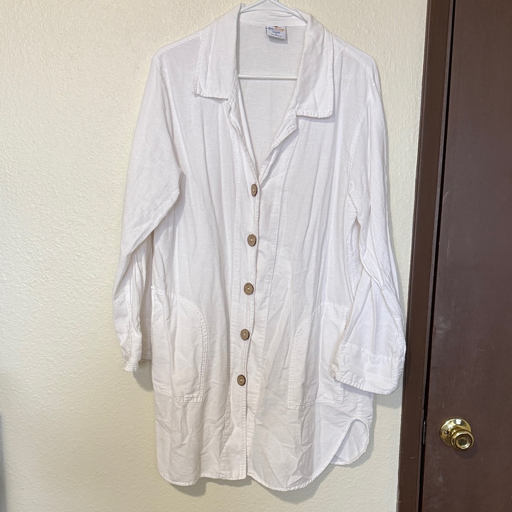 White Button Down Shirt for Women